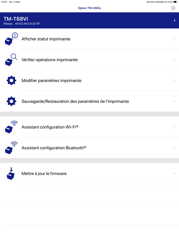 Screenshot #4 pour Epson TM Utility