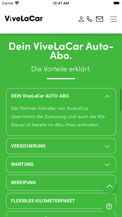 ViveLaCar Auto-Abo Screenshot