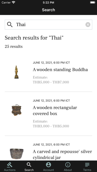 RCB Auctions Screenshot