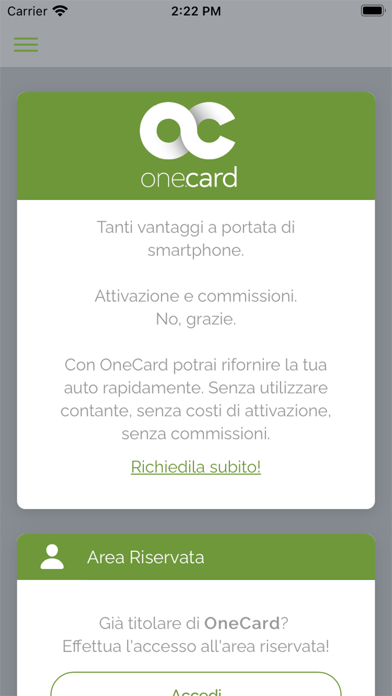 Screenshot #1 pour One-Card