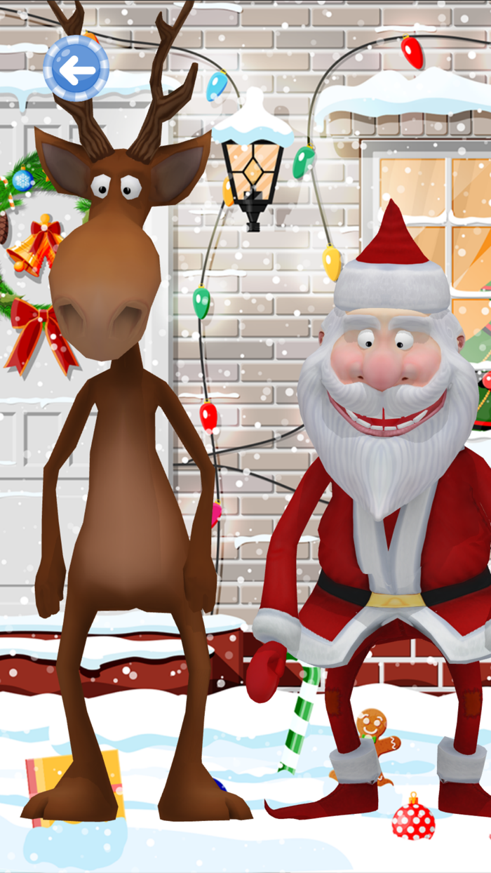 Santa Claus and reindeer call