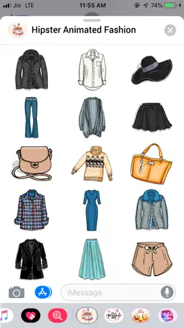 Game screenshot Hipster Animated Fashion Emoji mod apk