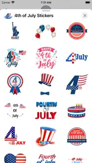 happy 4th of july stickers!!! iphone screenshot 3