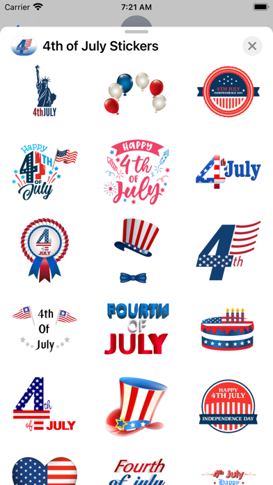 Happy 4th of July Stickers!!! Screenshot