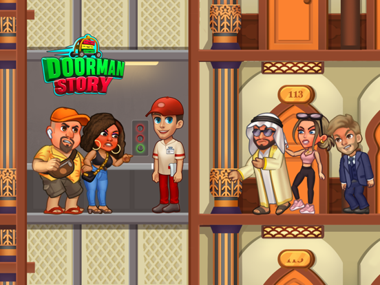 Doorman Story. Hotel simulator iPad app afbeelding 1
