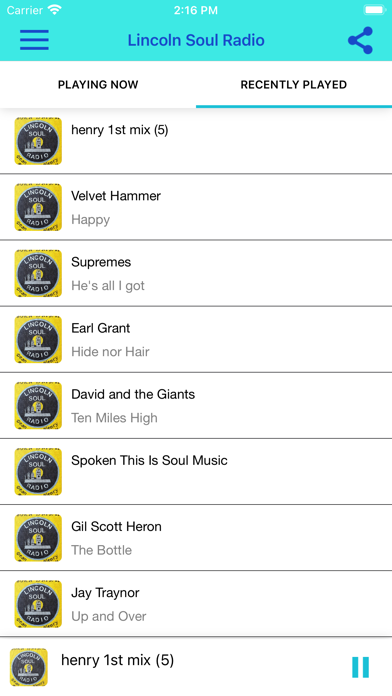 Lincoln Soul Radio Screenshot