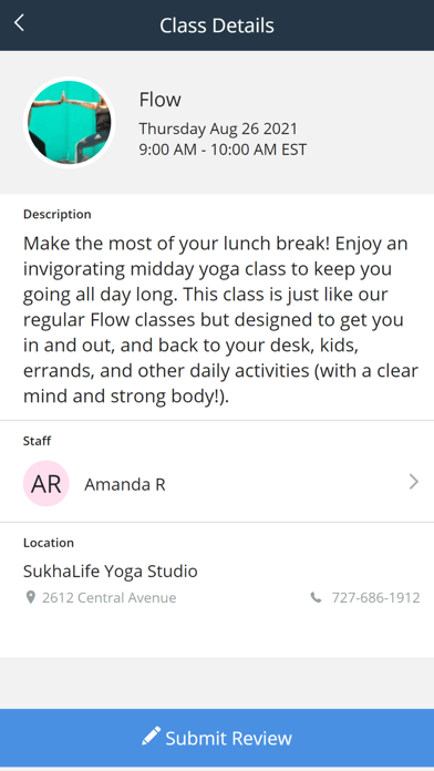 SukhaLife Yoga Screenshot