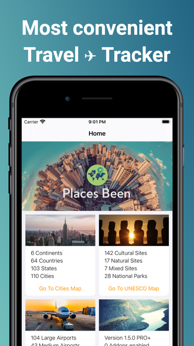 Places Been - Travel Trackerのおすすめ画像1