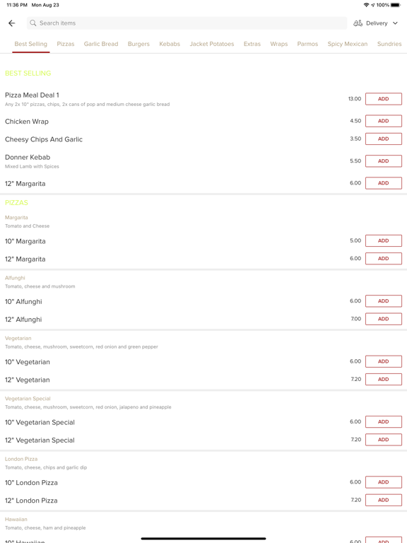 Screenshot #6 pour Uk pizza,