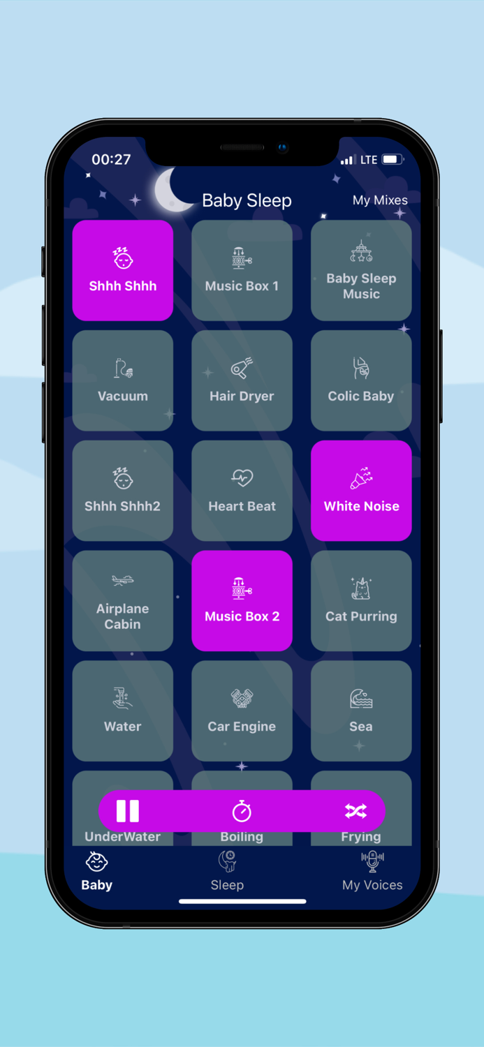 Baby Nape and White Noise