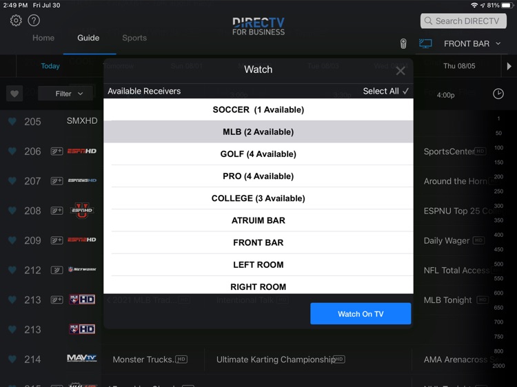 DIRECTV FOR BUSINESS Remote screenshot-4