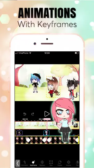 Screenshot von Gacha Animator auf dem iPhone 1