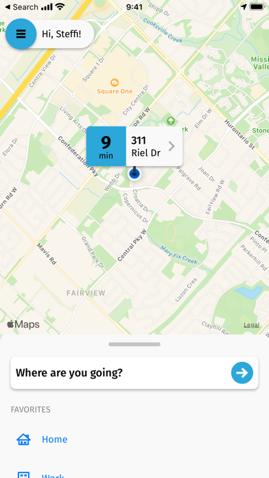 Blue and White Taxi Screenshot