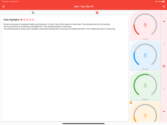 Screenshot #5 pour Biorythmes et jours critiques