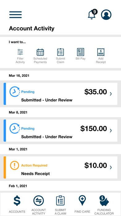 Employee Plans Mobile Flex Screenshot