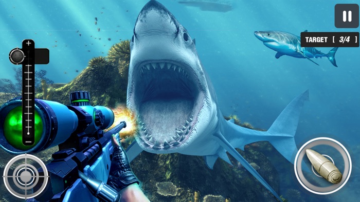 Angry Shark Hunting Game