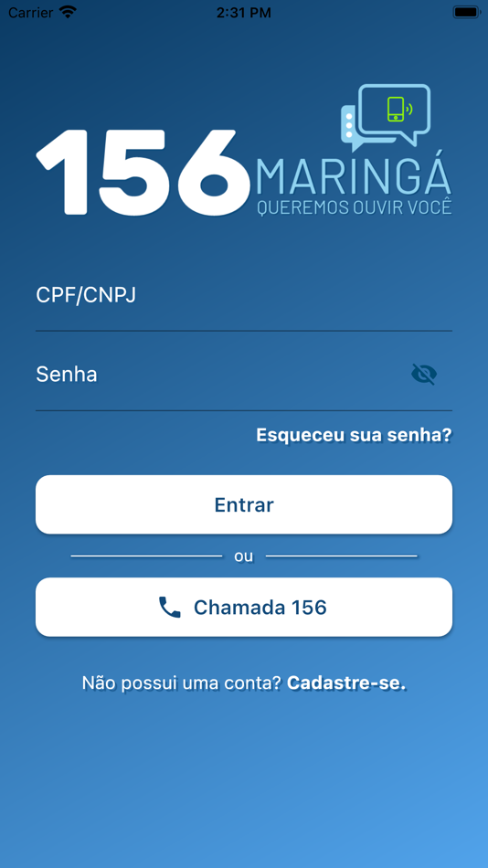 Ouvidoria 156 Maringá - 1.3.7 - (iOS)