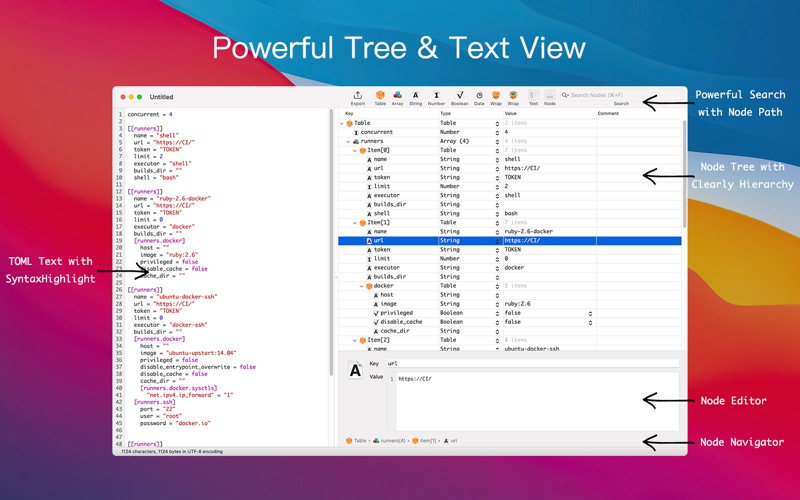 Screenshot #1 pour Power TOML Editor