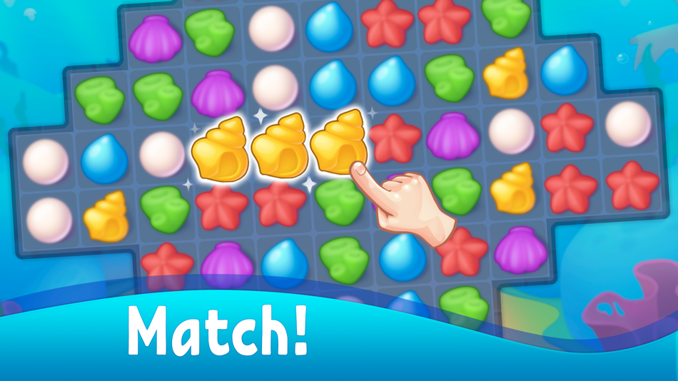 #6. Sea Life - fish game & match3 (iOS) De: PROFIT TREND TECHNOLOGY