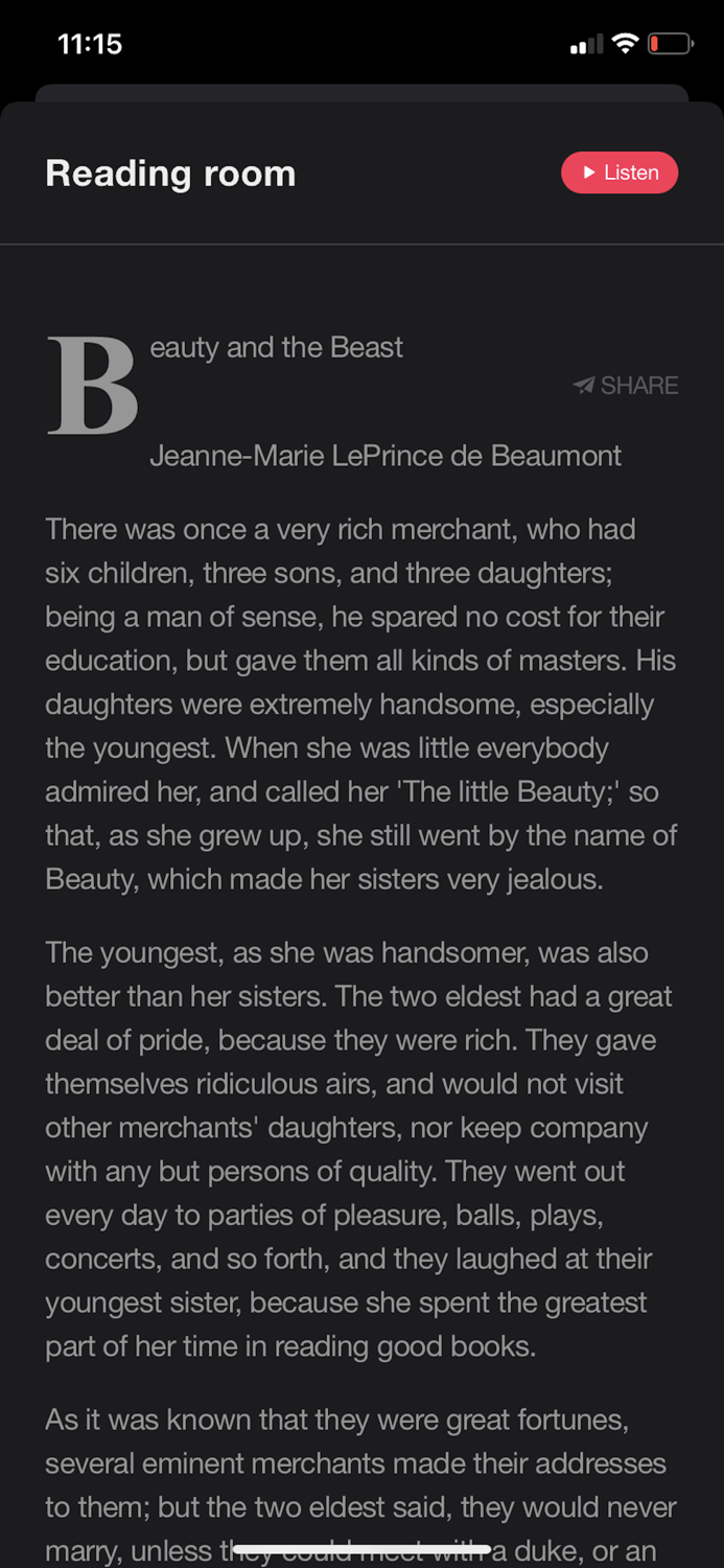 Text to Speech Reader App