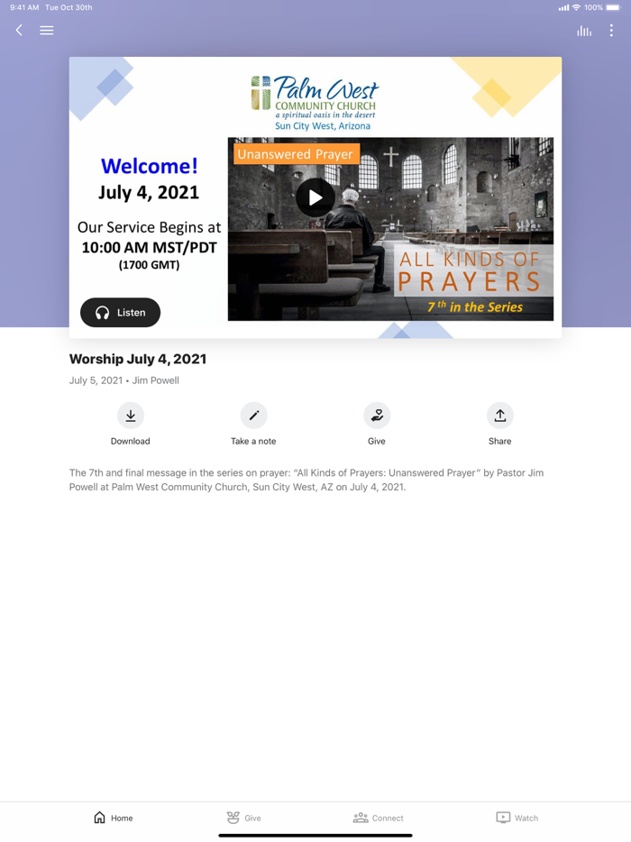 Palm West Community Church