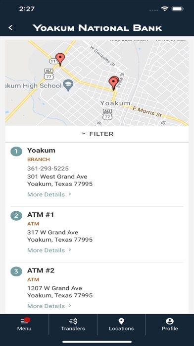 Yoakum National Bank Mobile Screenshot