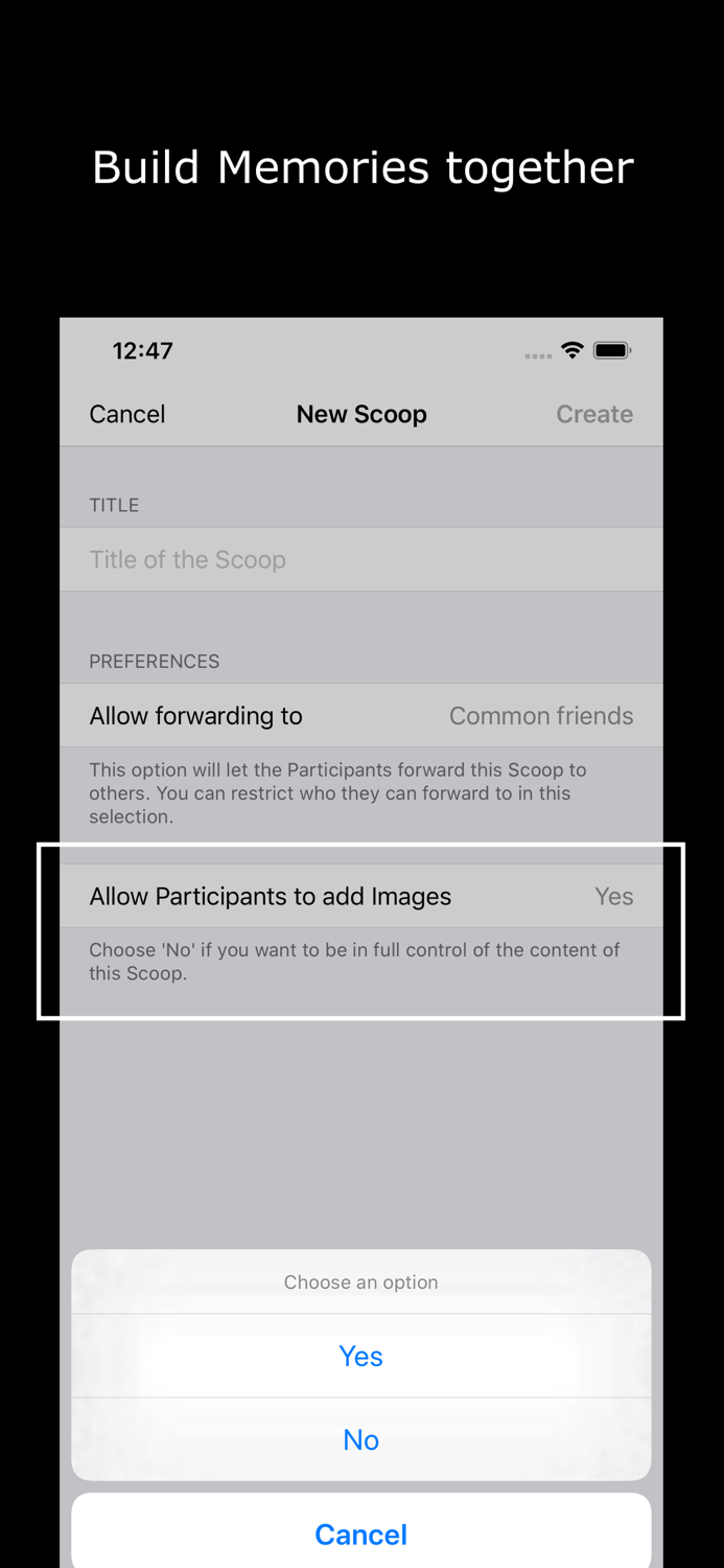 Scoops - Photo Sharing App