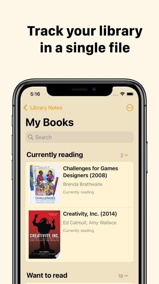 #1. Library Notes (iOS) 由: Brian Dewey