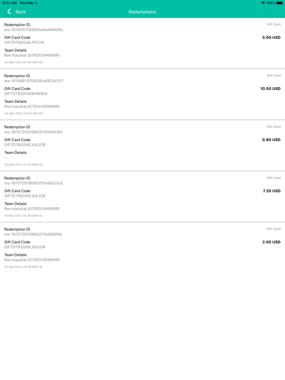 Screenshot #5 pour Giftcard & Voucher