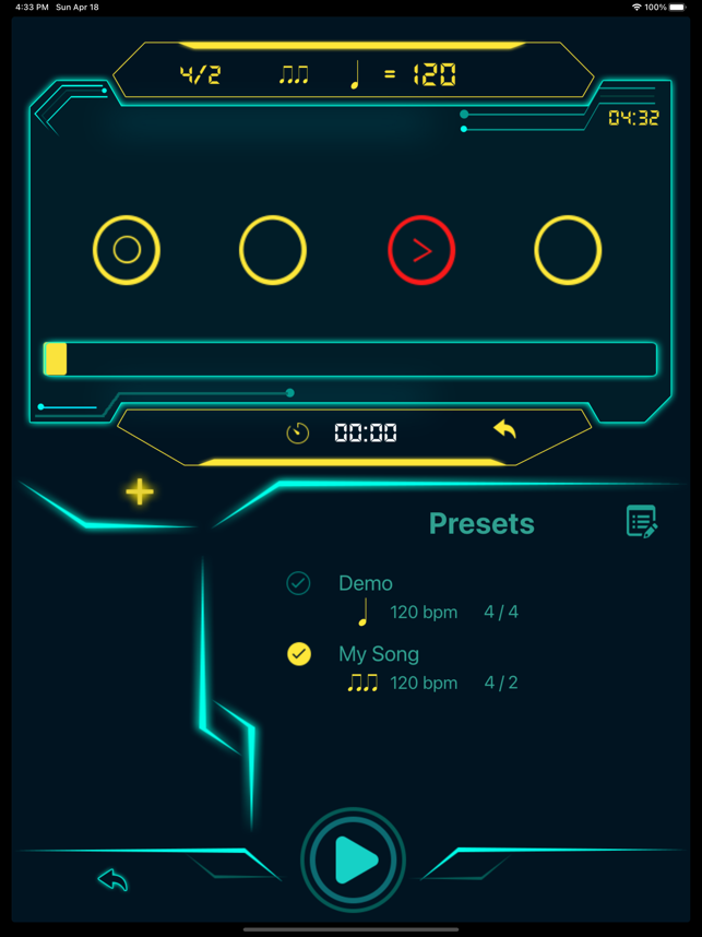 ‎ Screenshot ng TempoHero Pro Metronome