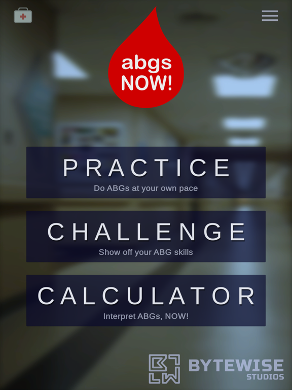 ABGs NOW! iPad screenshot 1 - Medical app