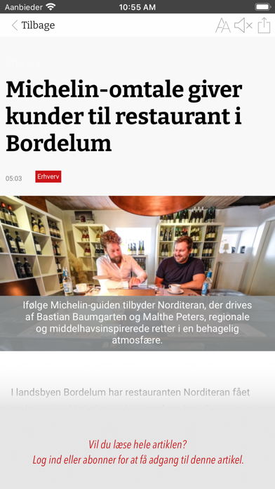 FLA-nyheder Screenshot