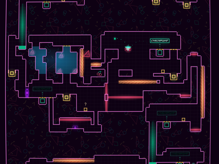 Big NEON Tower VS Tiny Square