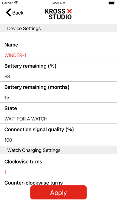 Kross Watch Winder Screenshot