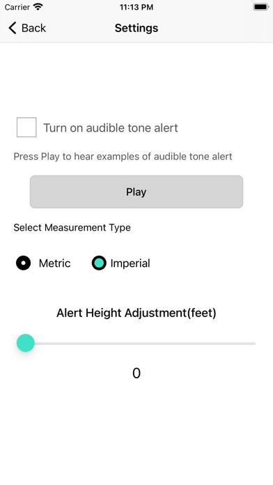 Stadia Altimeter Screenshot