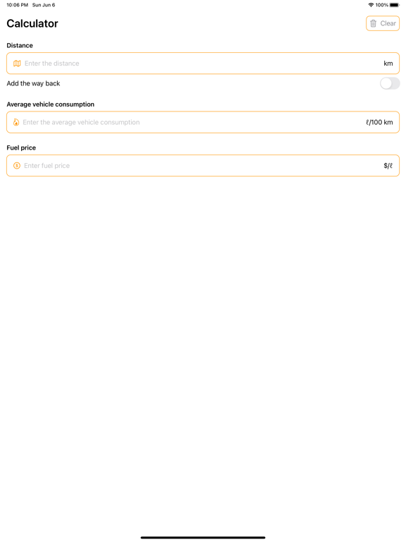Screenshot #5 pour Fuel Trip Calculator