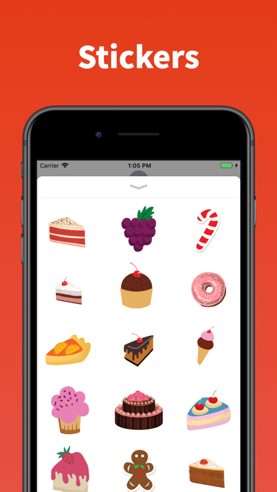 Cakes and Donut stickers emoji Screenshot