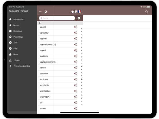 Screenshot #5 pour Dictionnaire Romanche Francais