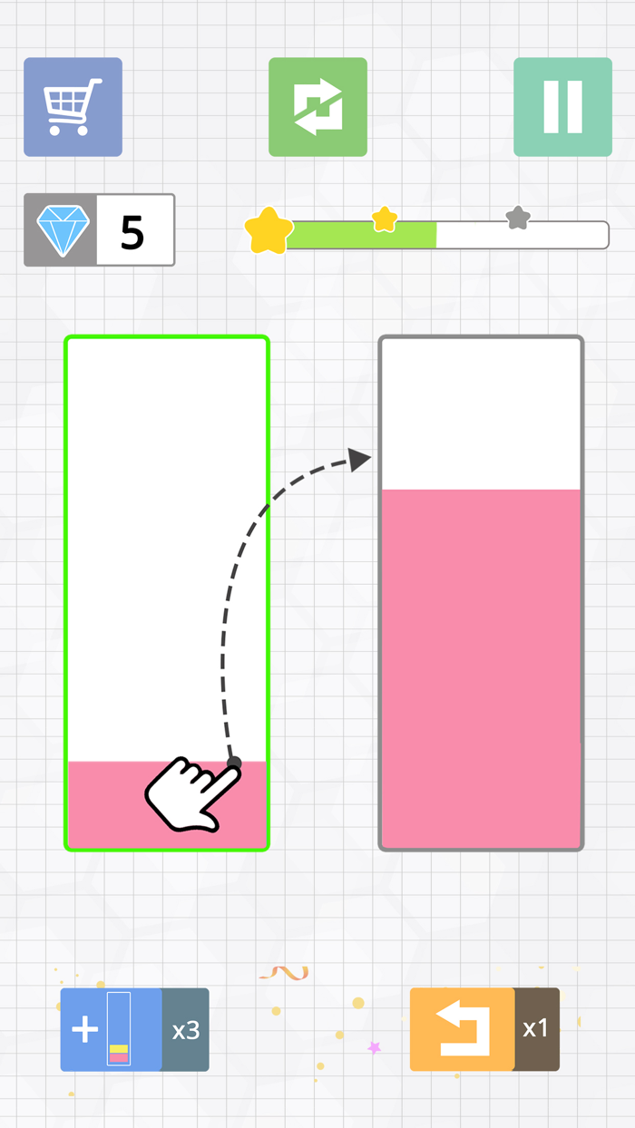 Liquid puzzle  sort the color