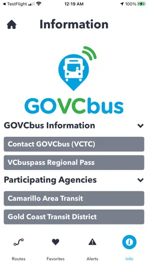 GOVCbus screenshot 2