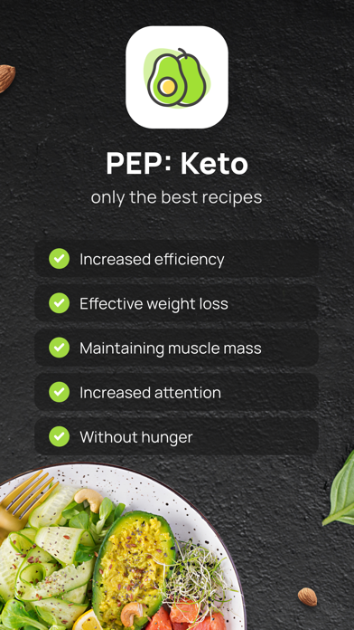 Screenshot #1 pour PEP: Keto - Diet plan tracker