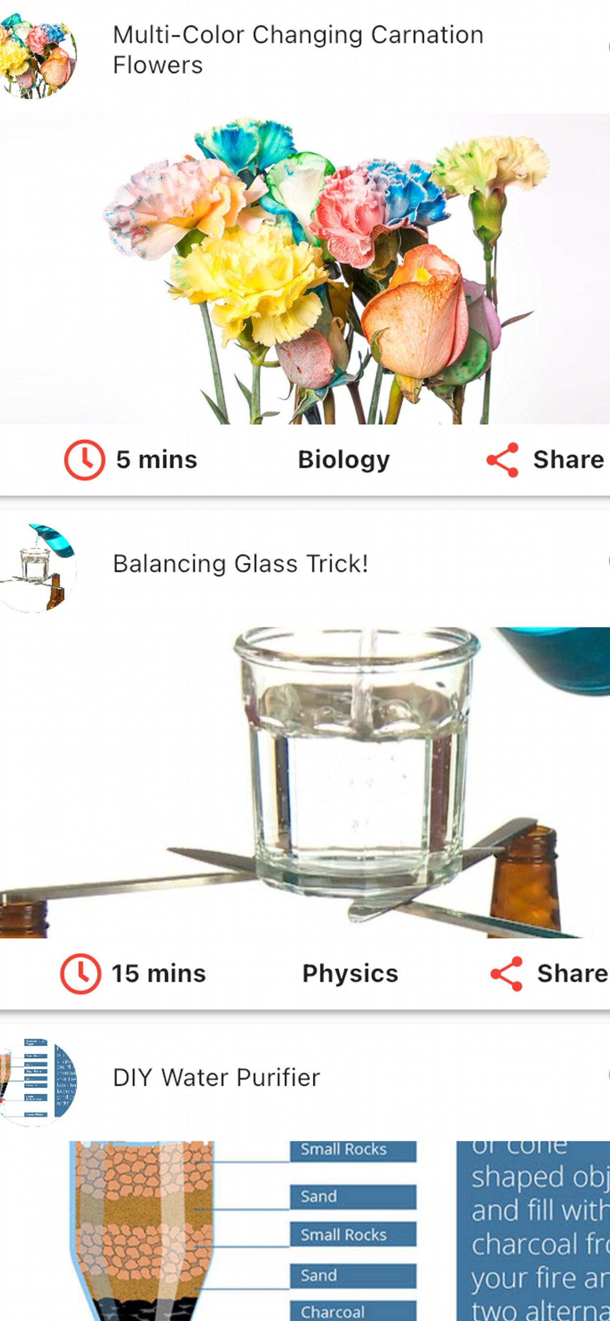 DIY App : Science Projects