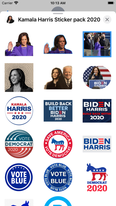 Kamala Harris VP Stickers Screenshot