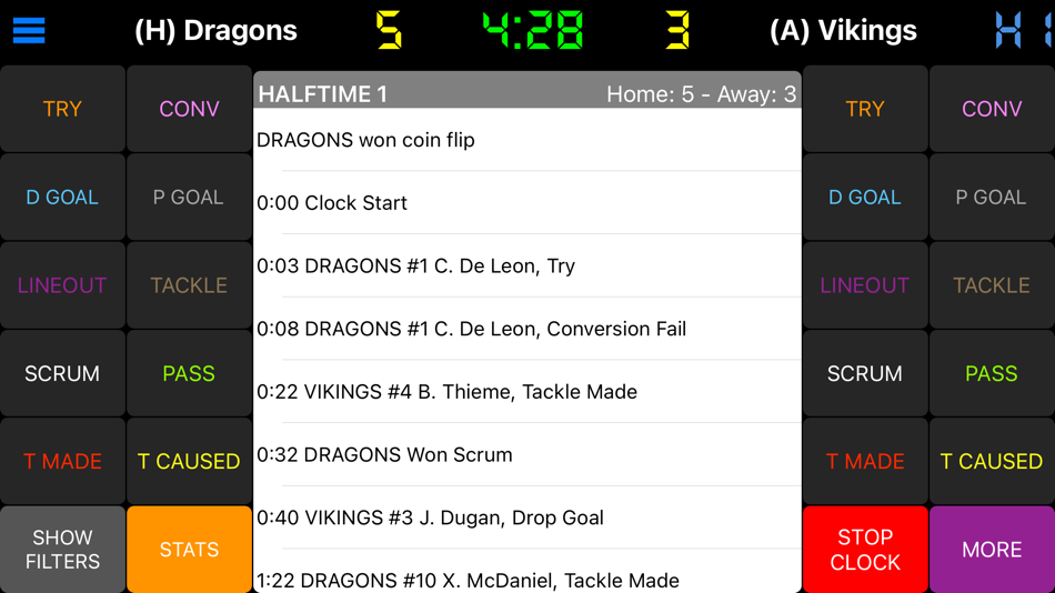 Rugby Scorebook + Stats - 1.1.3 - (iOS)