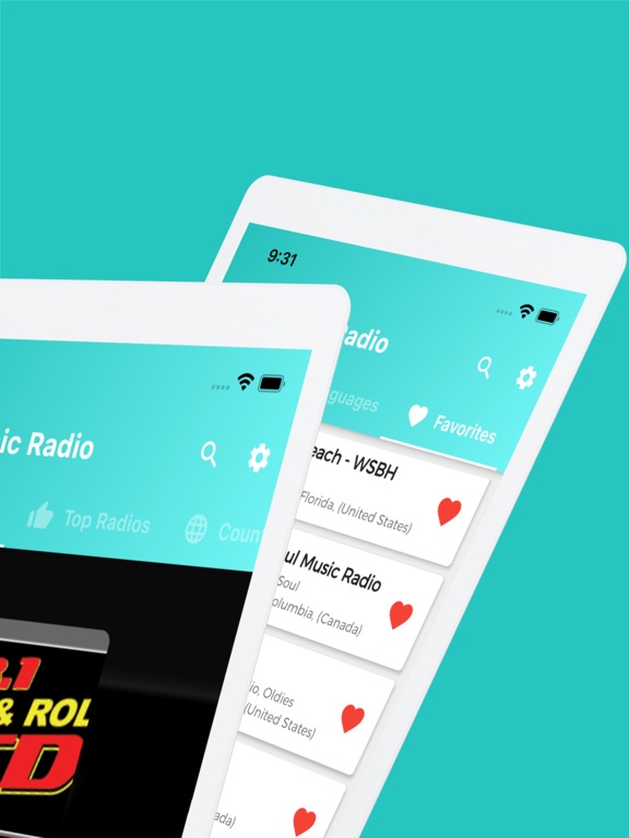 60s Music - 60s Radio iPad screenshot 2 - Music app