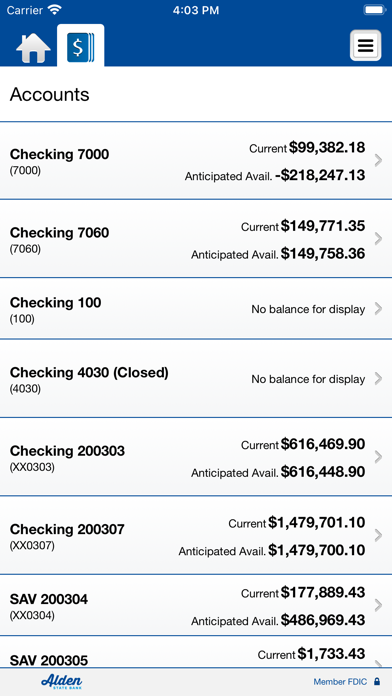 Alden State Bank Business Screenshot
