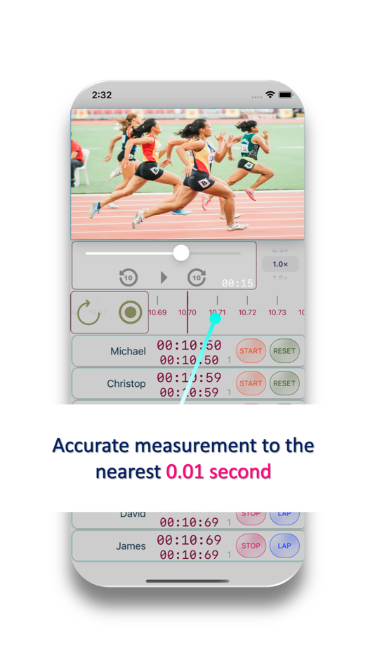 #2. Simple Photo Finish (iOS) 由: Koki Osada