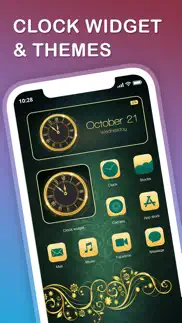 clock widget - custom themes iphone screenshot 2