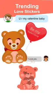 teddy love stickers iphone screenshot 4