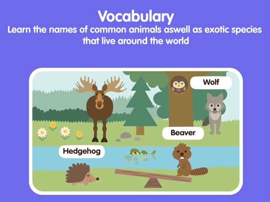 Animals for kids - Preschool iPad screenshot 5 - Education app